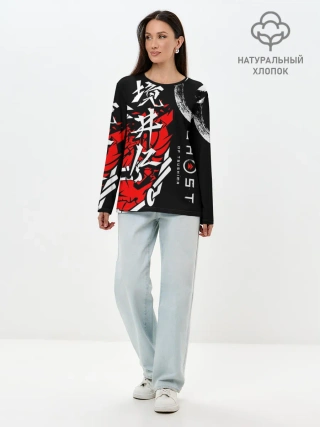 Лонгслив женский. Хлопок / Ghost of Tsushima