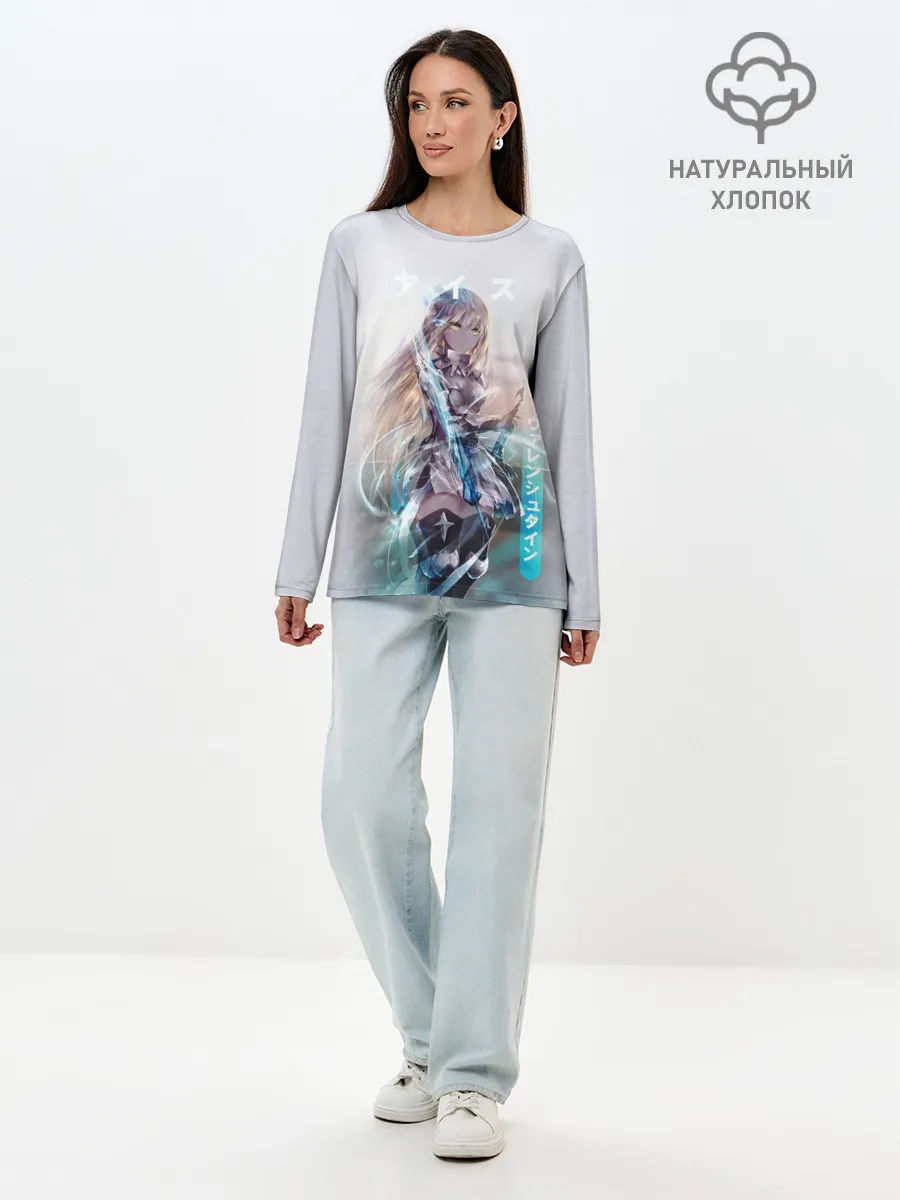 Лонгслив женский. Хлопок / Ais Wallenstein art