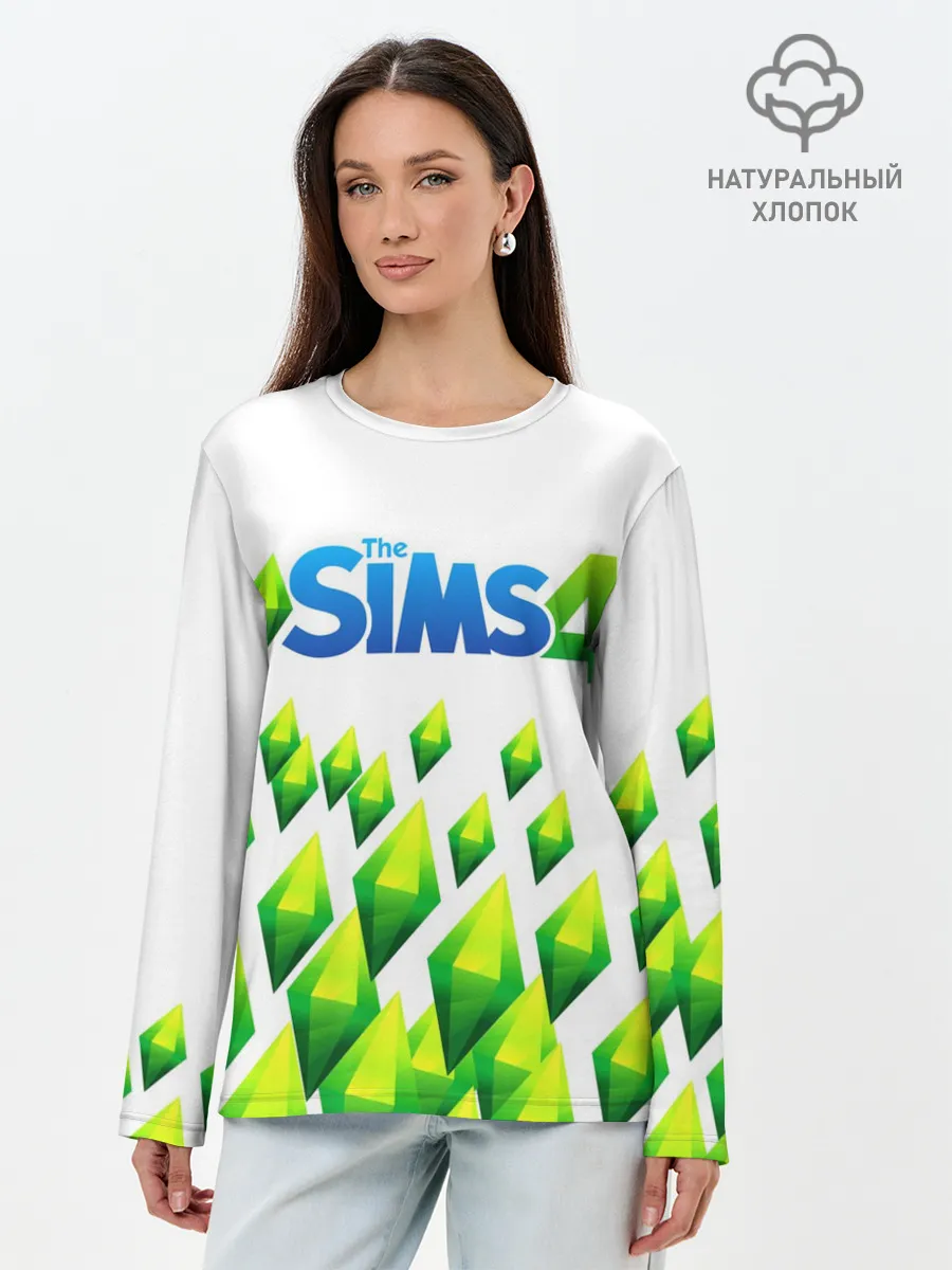 Лонгслив женский. Хлопок / THE SIMS 4
