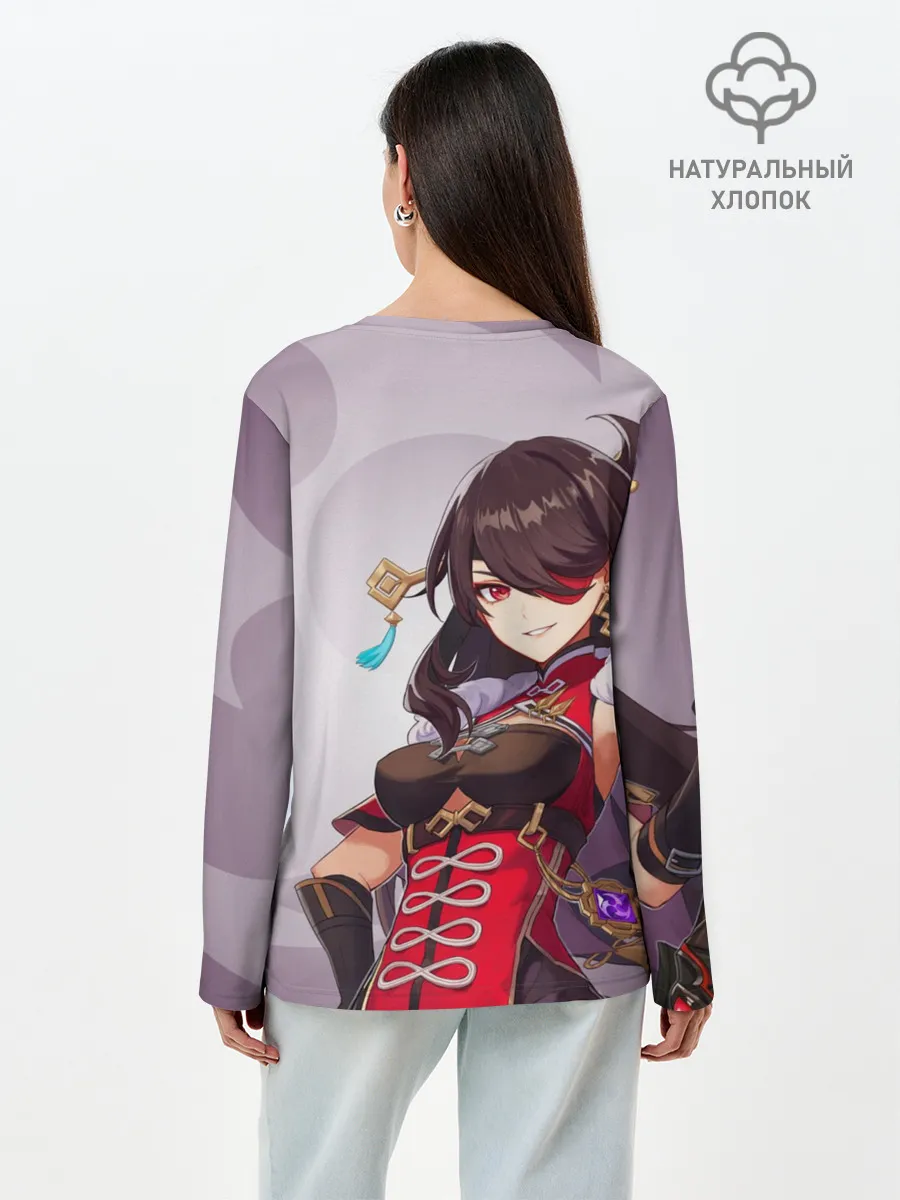 Лонгслив женский. Хлопок / GENSHIN IMPACT, БЭЙ ДОУ