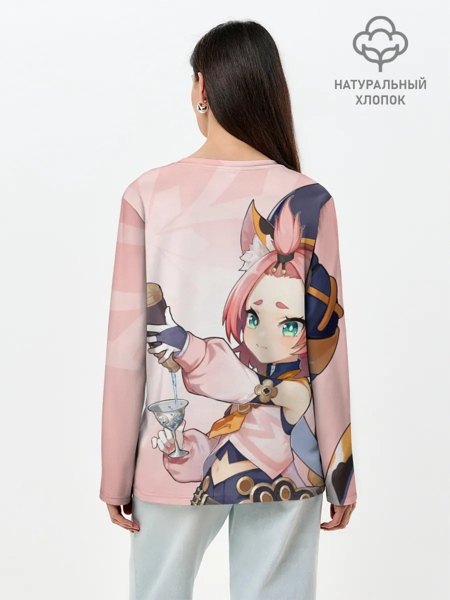 Лонгслив женский. Хлопок / GENSHIN IMPACT, ДИОНА