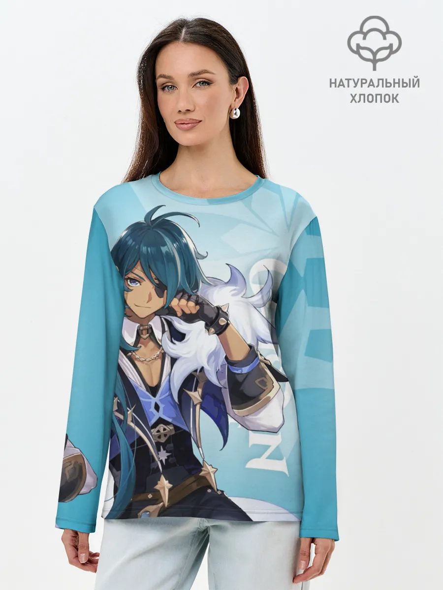 Лонгслив женский. Хлопок / GENSHIN IMPACT, КЭЙА
