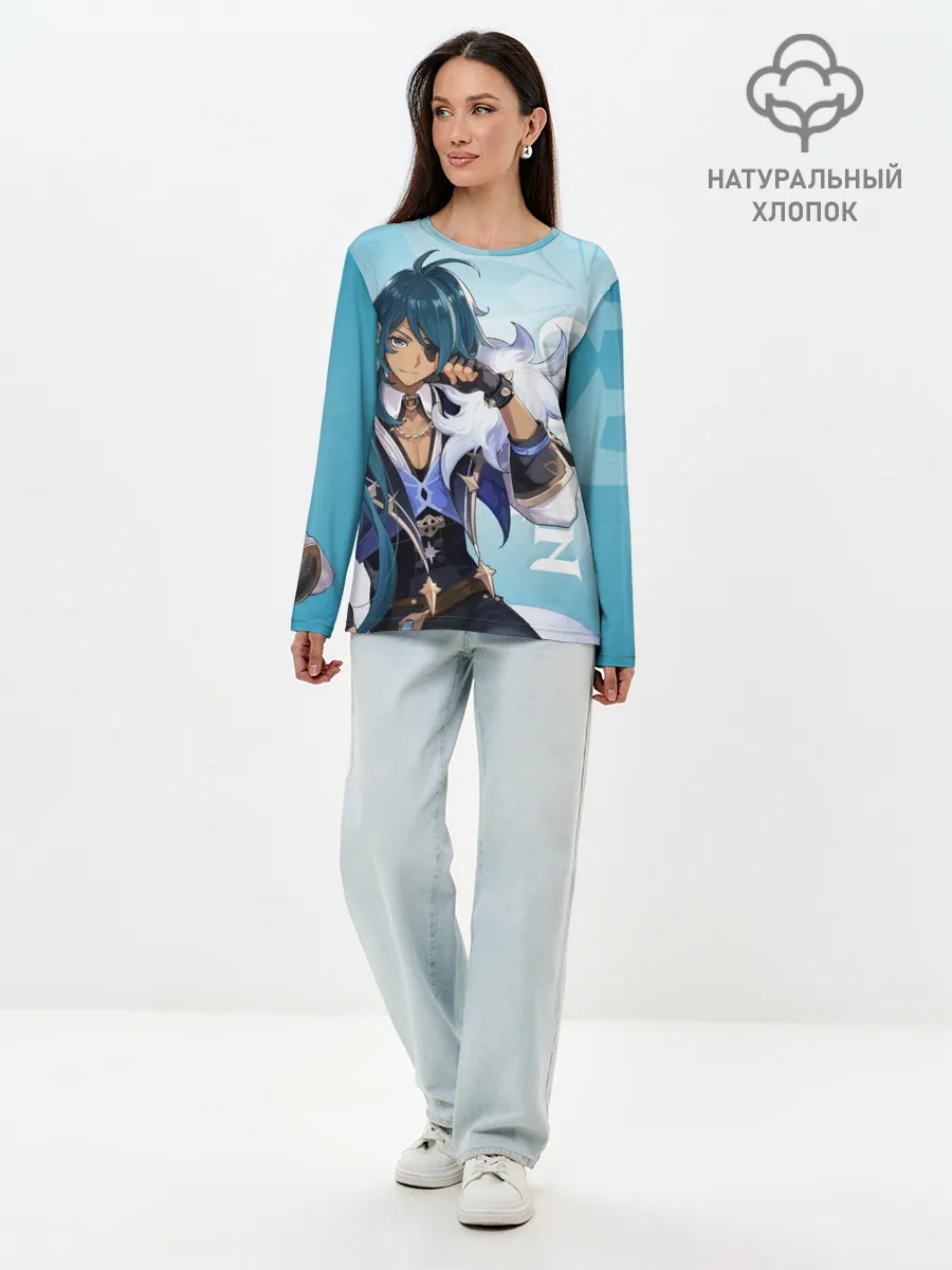 Лонгслив женский. Хлопок / GENSHIN IMPACT, КЭЙА