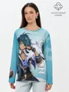 Лонгслив женский. Хлопок / GENSHIN IMPACT, КЭЙА