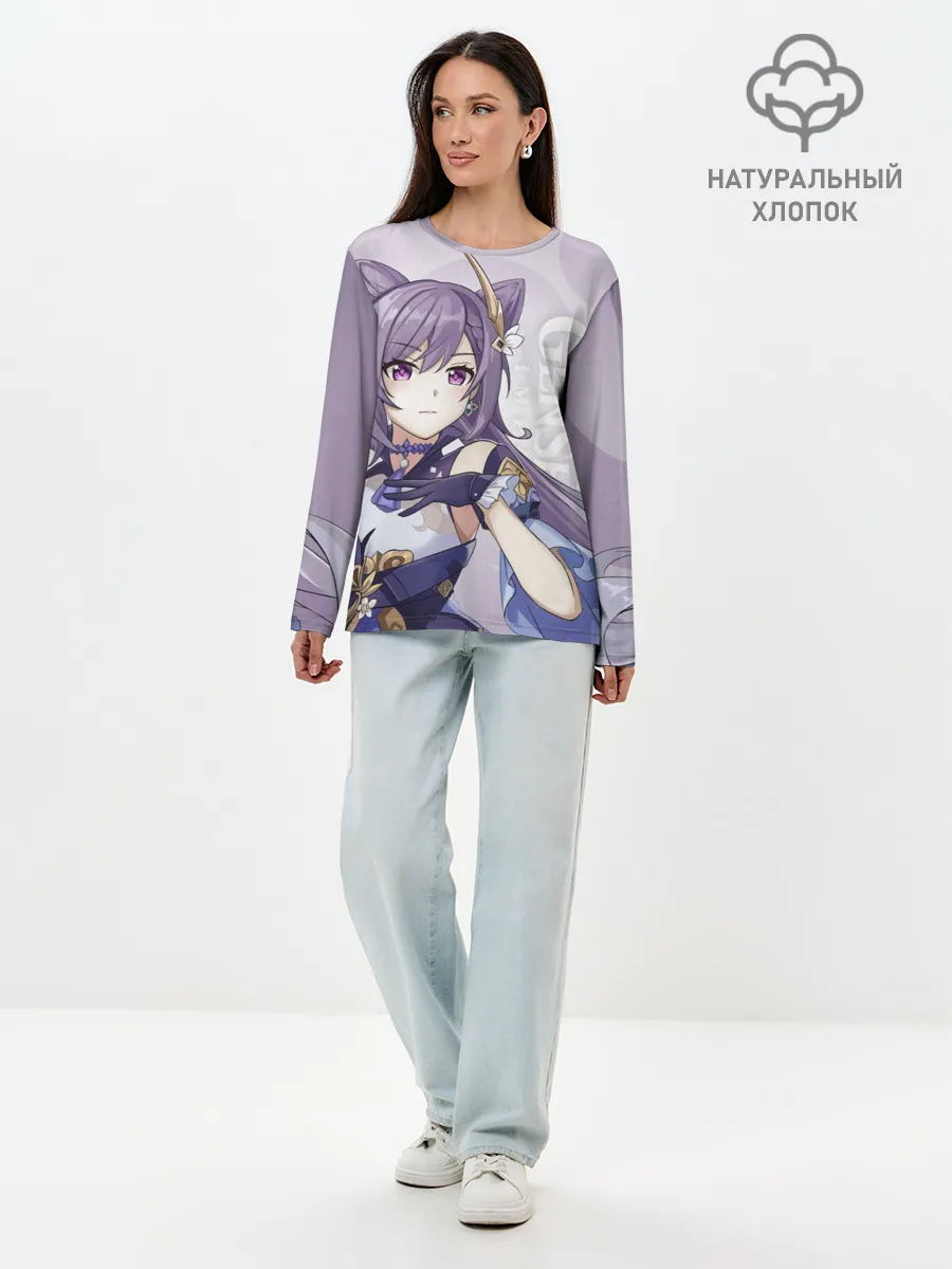 Лонгслив женский. Хлопок / GENSHIN IMPACT, КЭ ЦИН