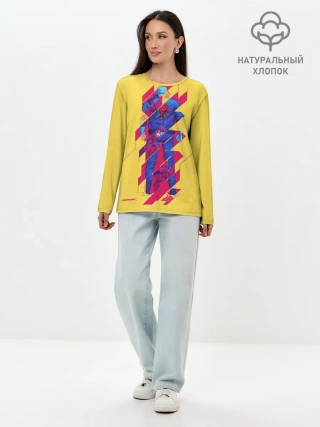 Лонгслив женский. Хлопок / Cyberpunk 2077