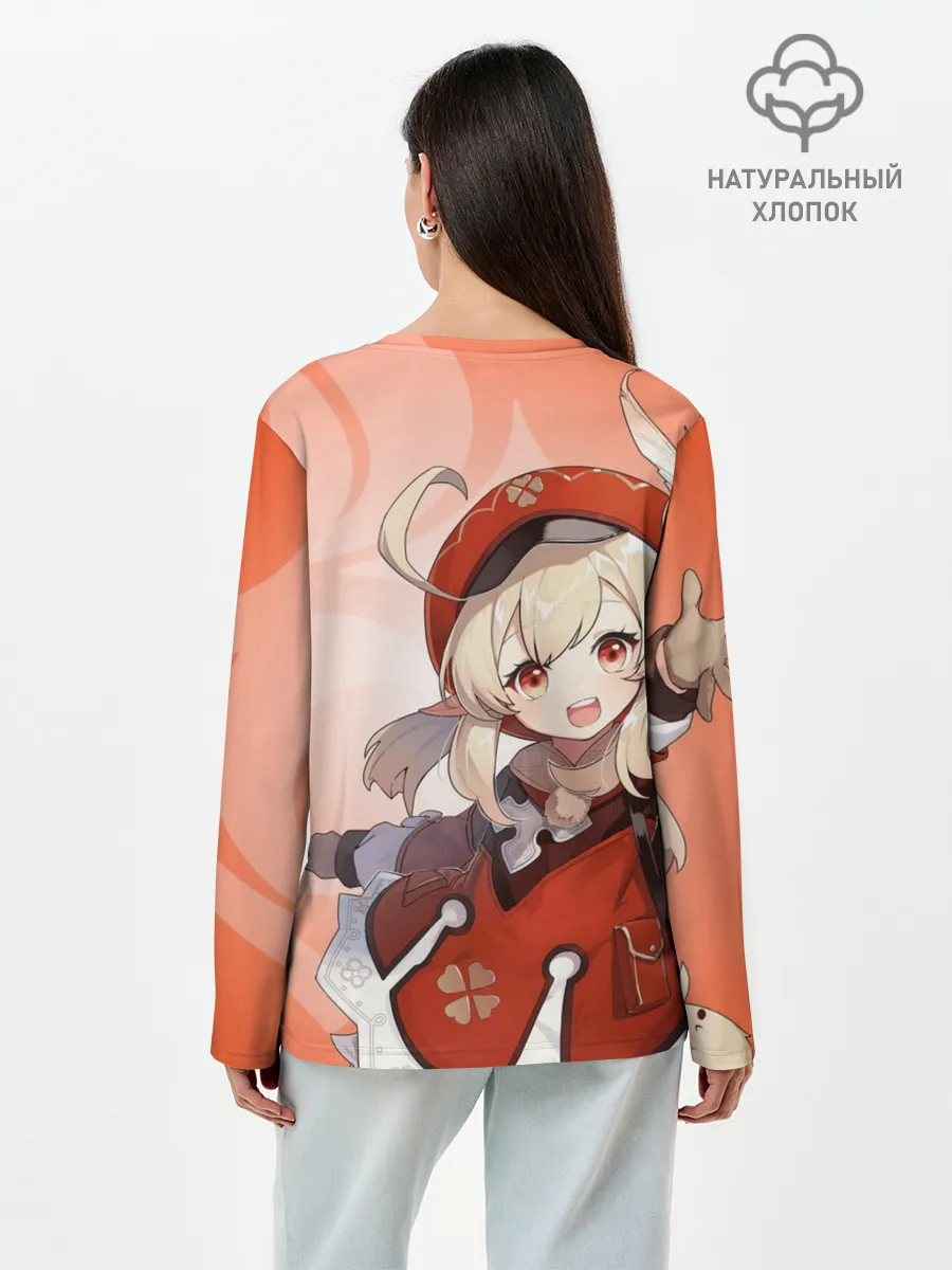 Лонгслив женский. Хлопок / GENSHIN IMPACT, КЛИ