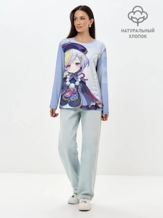 Лонгслив женский. Хлопок / GENSHIN IMPACT, ЦИ ЦИ,