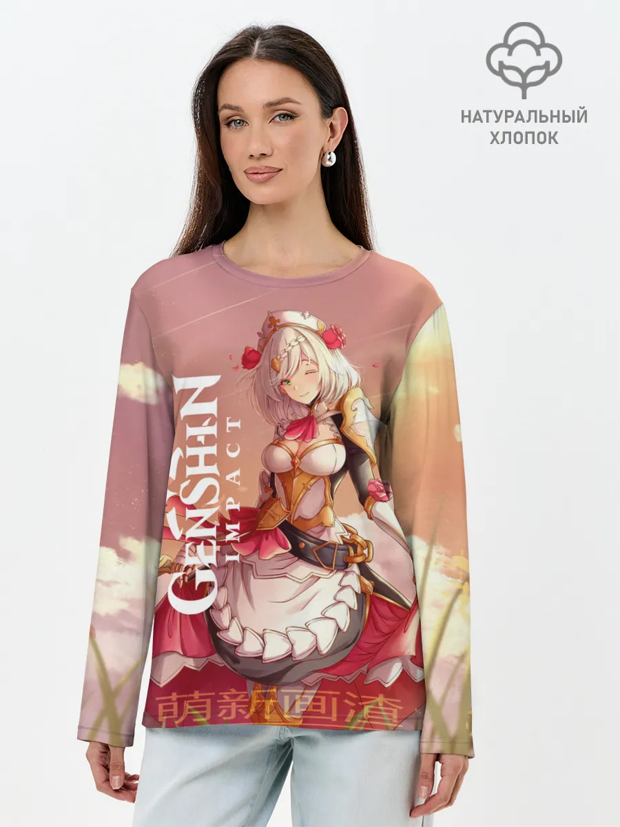 Лонгслив женский. Хлопок / GENSHIN IMPACT
