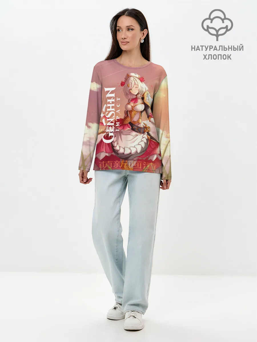 Лонгслив женский. Хлопок / GENSHIN IMPACT