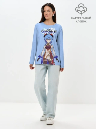 Лонгслив женский. Хлопок / Genshin impact/Гань Юй