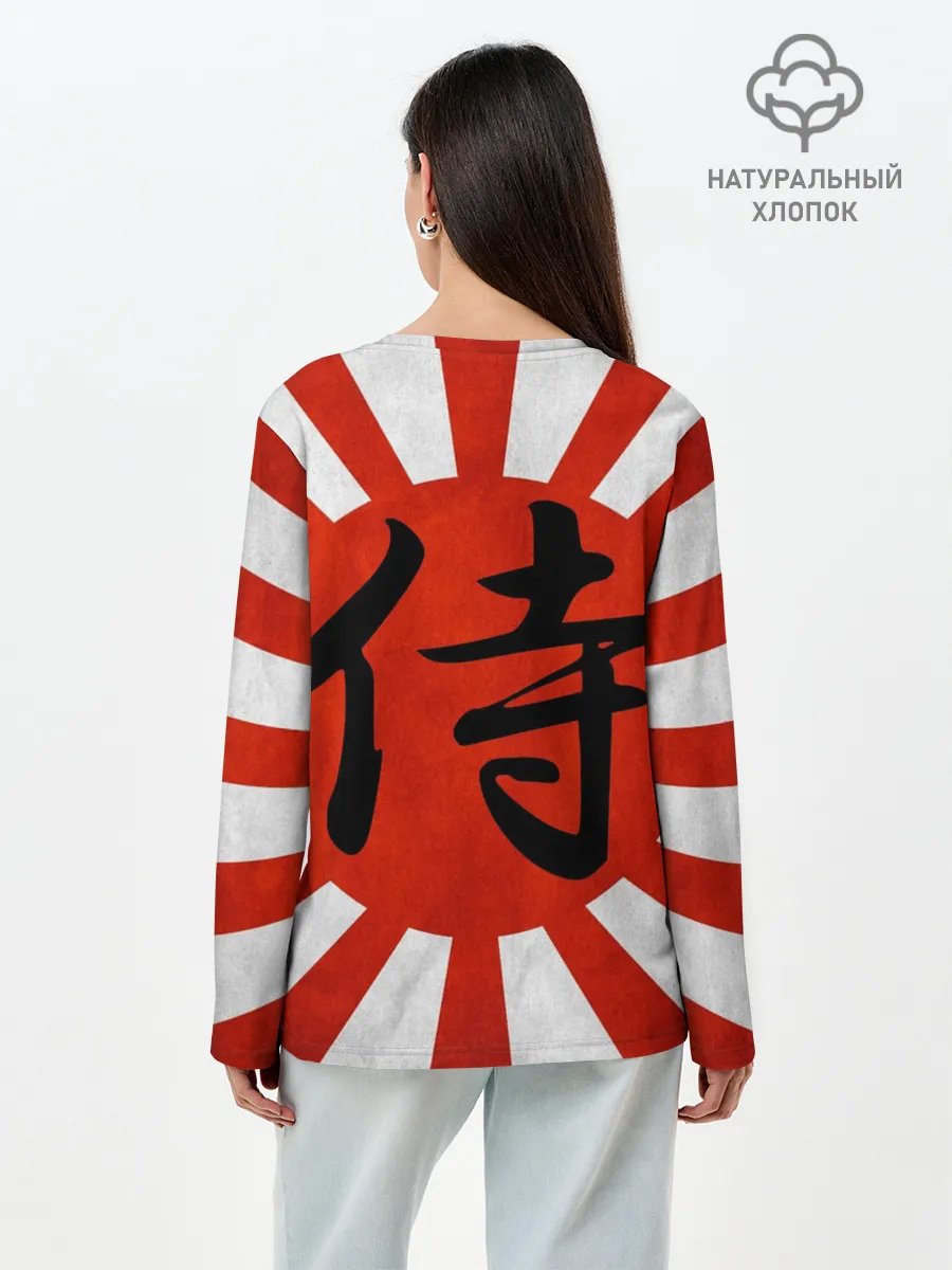 Лонгслив женский. Хлопок / Sun samurai