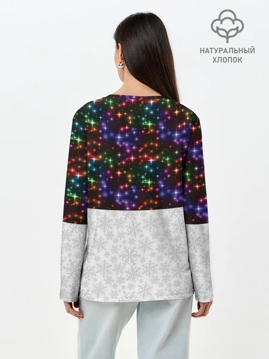 Лонгслив женский. Хлопок / Новый Год