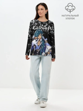 Лонгслив женский. Хлопок / enshin Impact