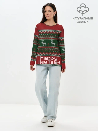 Лонгслив женский. Хлопок / Свитер