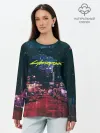 Лонгслив женский. Хлопок / Cyberpunk 2077