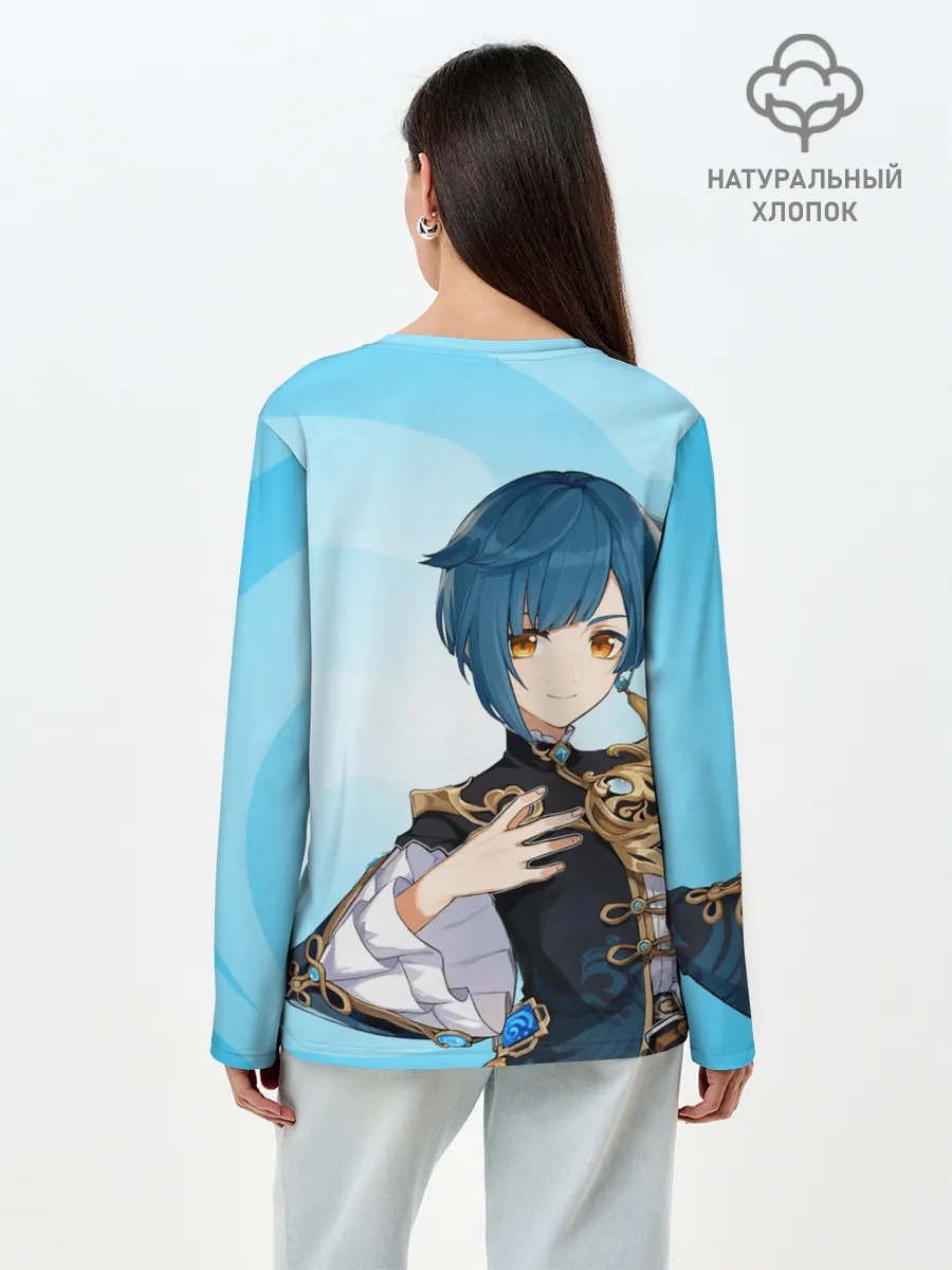 Лонгслив женский. Хлопок / GENSHIN IMPACT, СИН ЦЮ