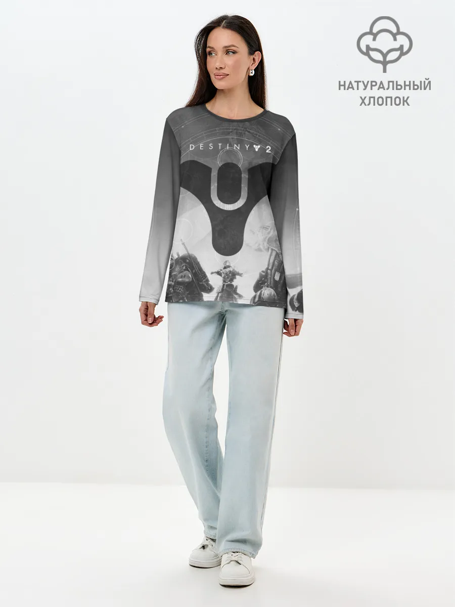 Лонгслив женский. Хлопок / DESTINY