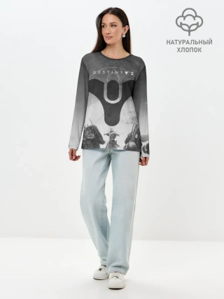 Лонгслив женский. Хлопок / DESTINY