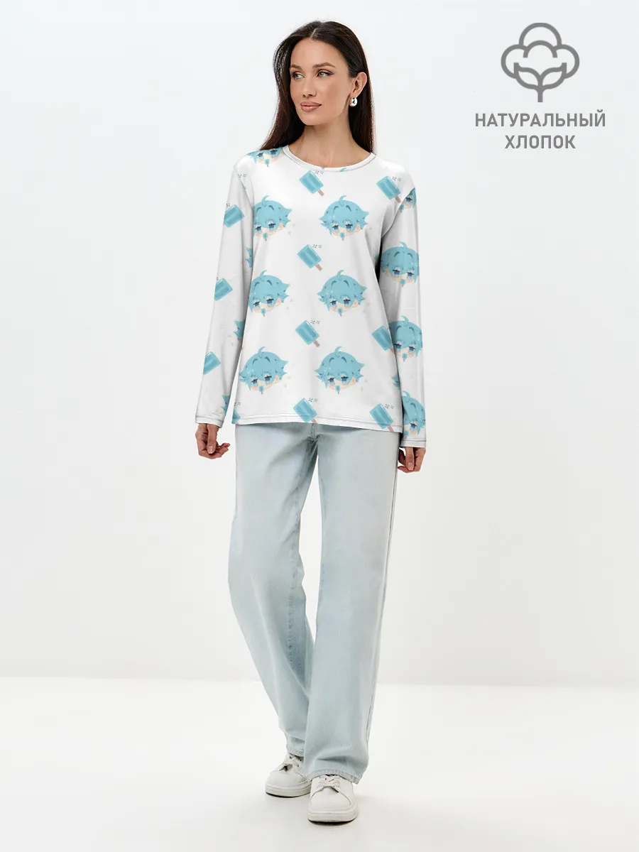 Лонгслив женский. Хлопок / Genshin Impact