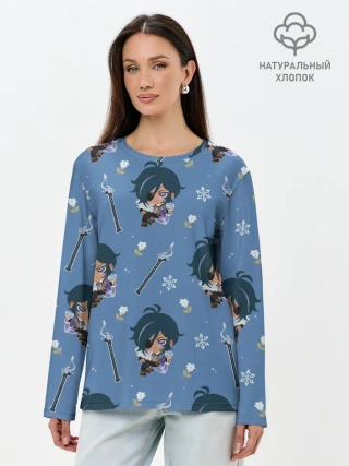 Лонгслив женский. Хлопок / Genshin Impact