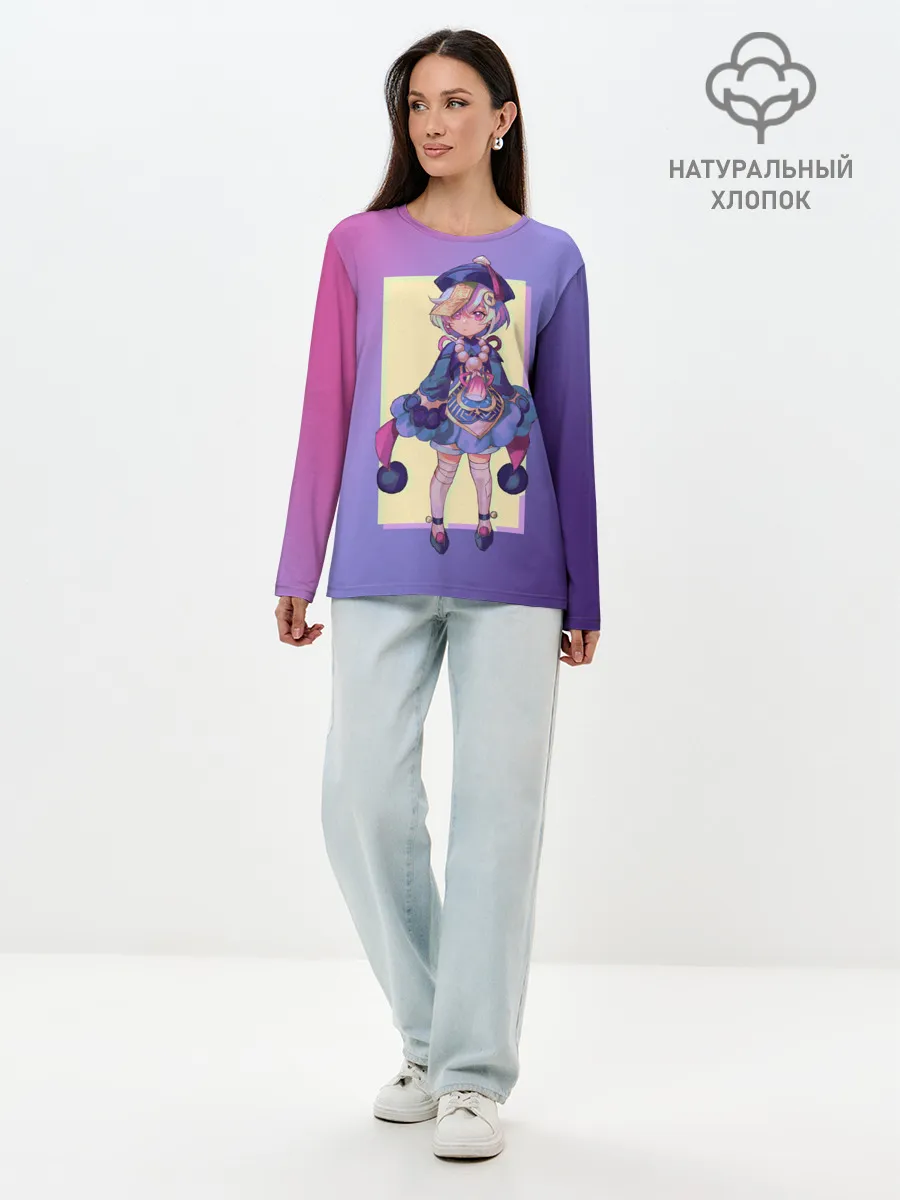 Лонгслив женский. Хлопок / Genshin Impact