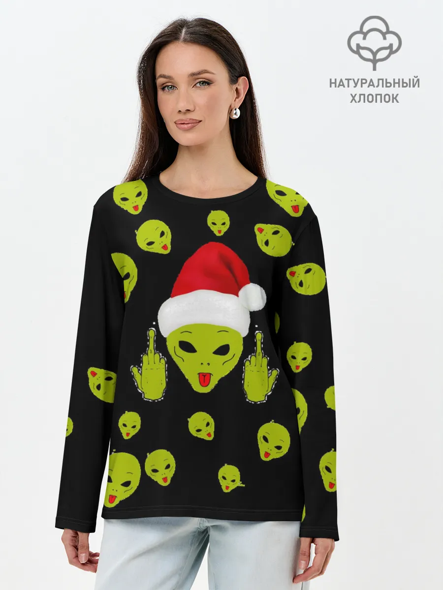 Лонгслив женский. Хлопок / Прощай 2020