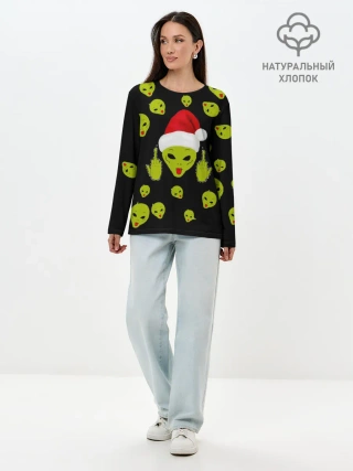 Лонгслив женский. Хлопок / Прощай 2020