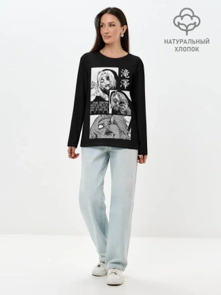 Лонгслив женский. Хлопок / Сейдо