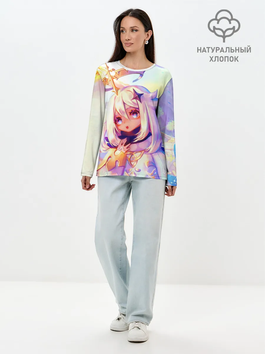 Лонгслив женский. Хлопок / GENSHIN IMPACT