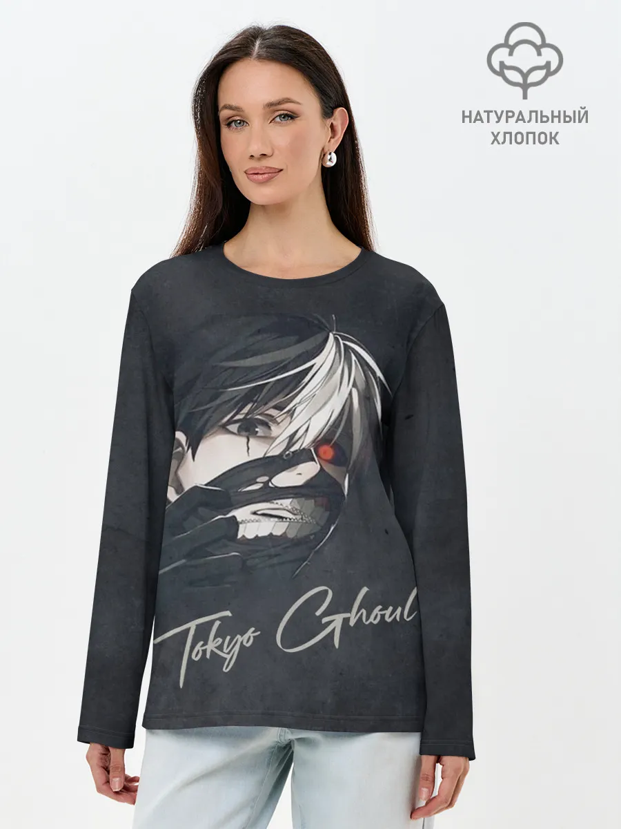 Лонгслив женский. Хлопок / Ken Tokyo Ghoul