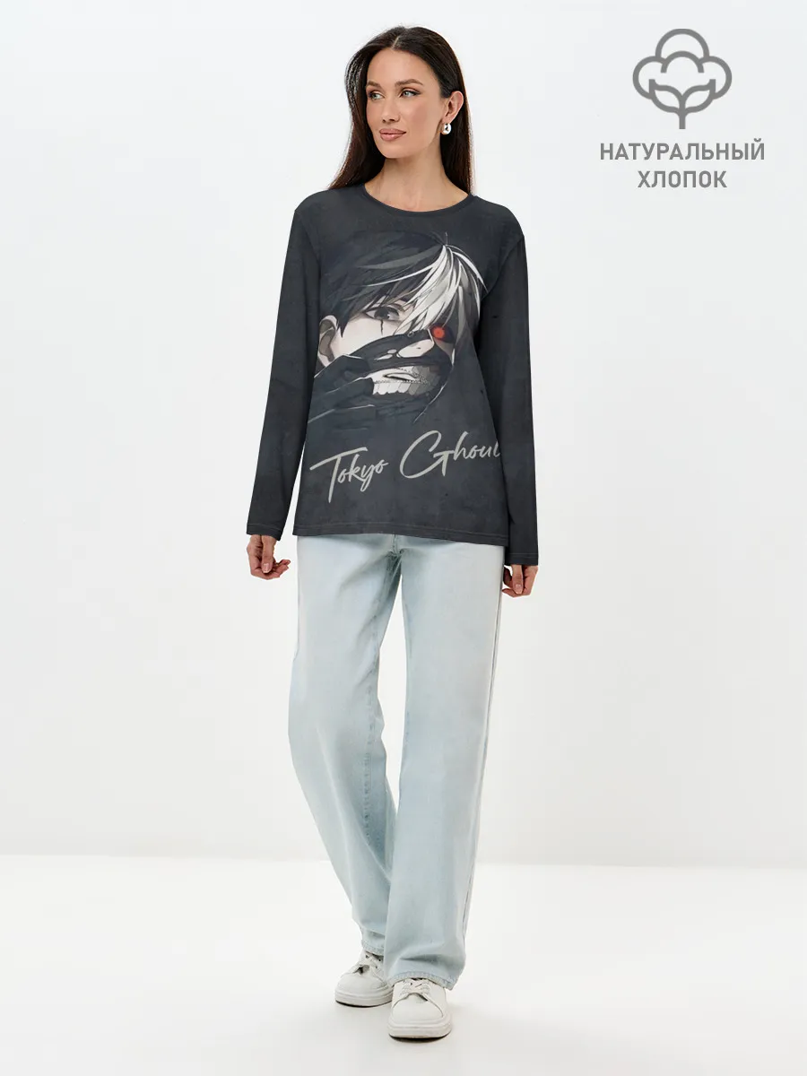 Лонгслив женский. Хлопок / Ken Tokyo Ghoul