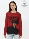 Лонгслив женский. Хлопок / Trash