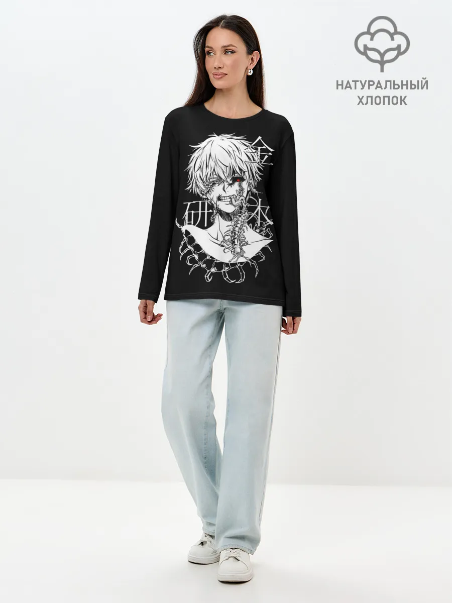 Лонгслив женский. Хлопок / Ken and scolopendra