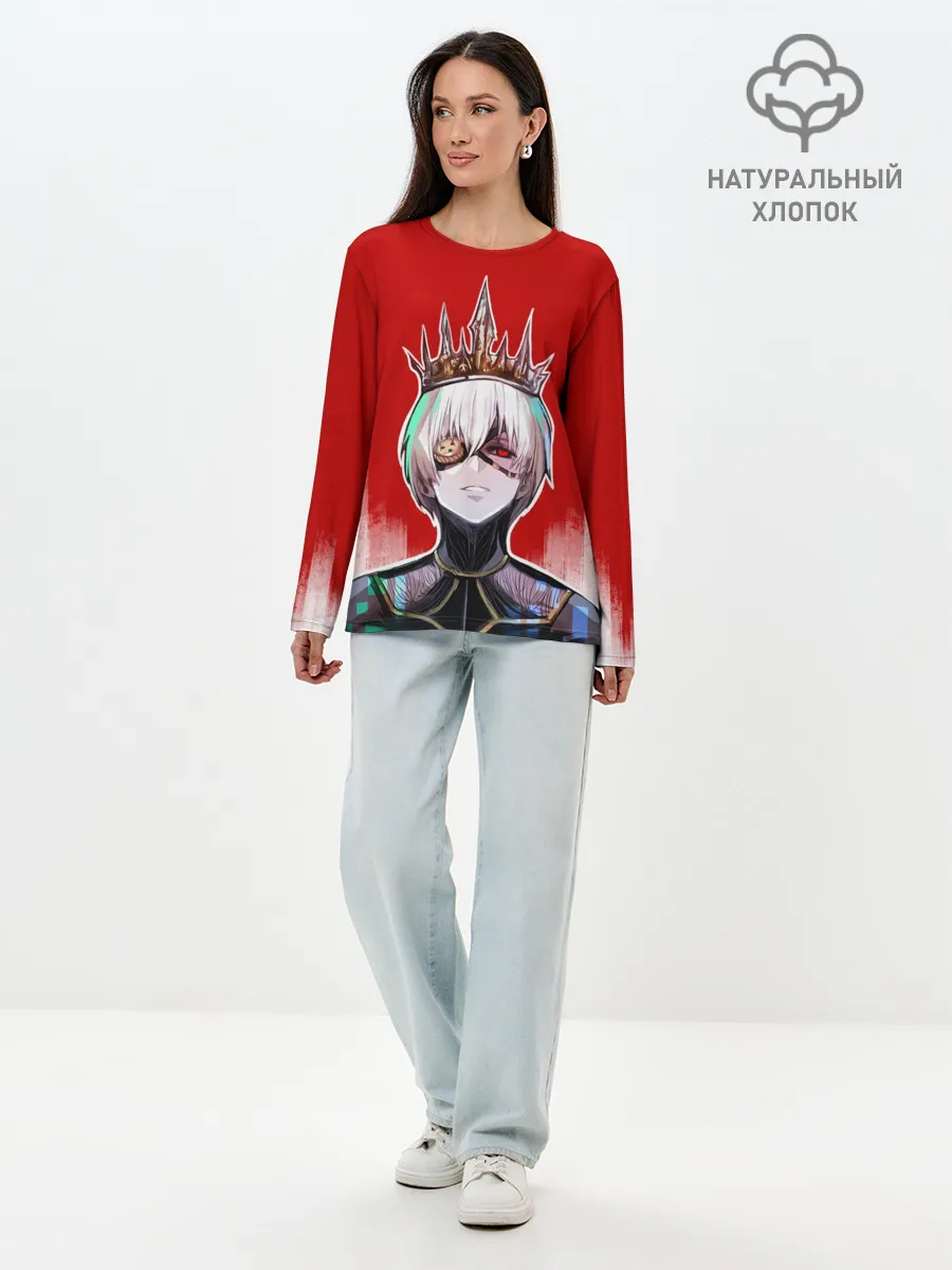 Лонгслив женский. Хлопок / Ken King