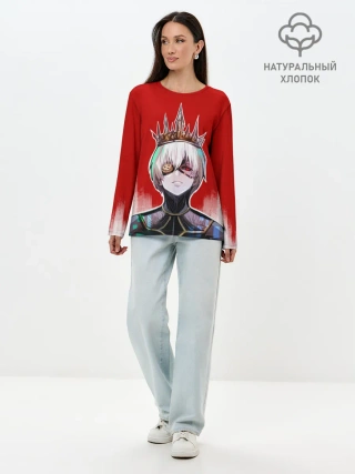 Лонгслив женский. Хлопок / Ken King