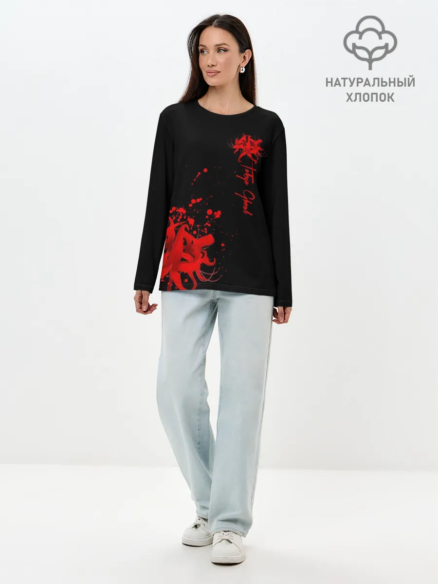 Лонгслив женский. Хлопок / Tokyo Ghoul