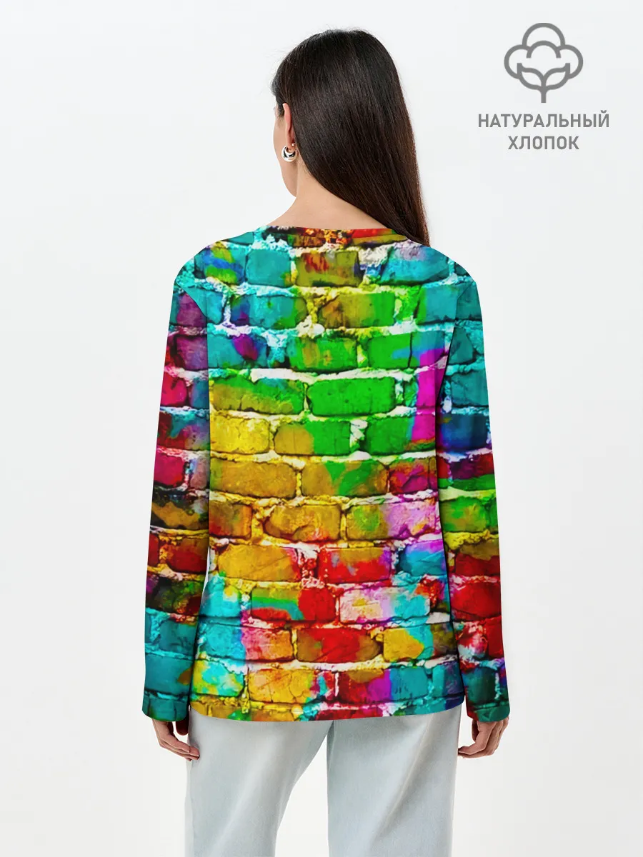 Лонгслив женский. Хлопок / Pikachu