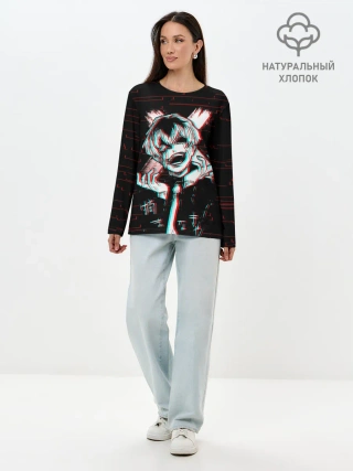 Лонгслив женский. Хлопок / The madness of Ken