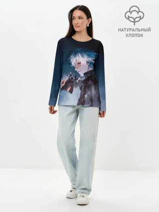 Лонгслив женский. Хлопок / Кен Канеки