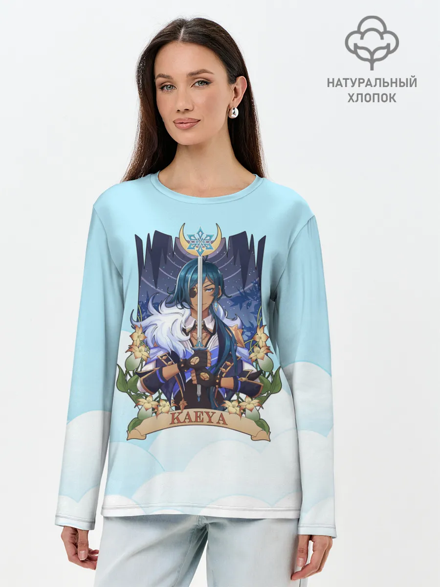 Лонгслив женский. Хлопок / Genshin Impact