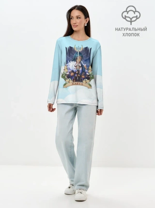 Лонгслив женский. Хлопок / Genshin Impact