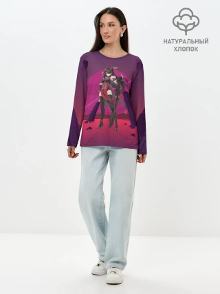 Лонгслив женский. Хлопок / Genshin Impact