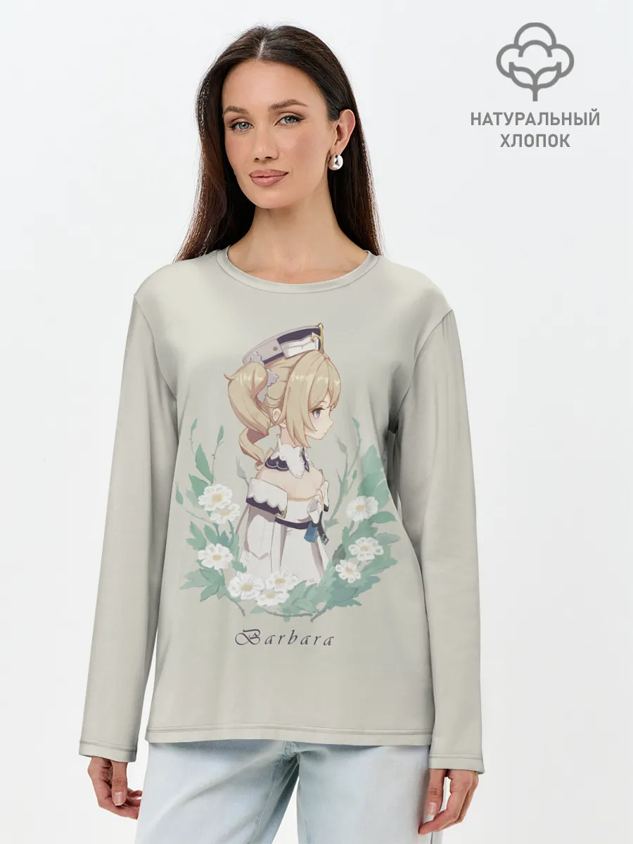 Лонгслив женский. Хлопок / Genshin Impact