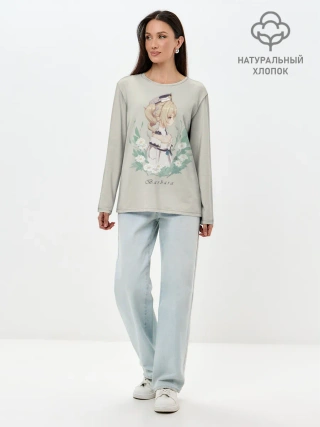 Лонгслив женский. Хлопок / Genshin Impact