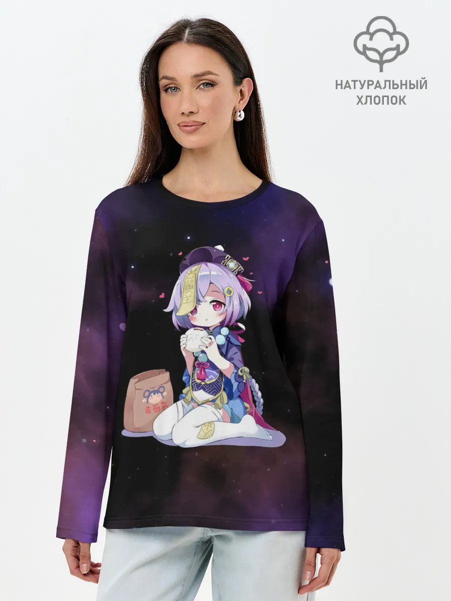 Лонгслив женский. Хлопок / Genshin Impact