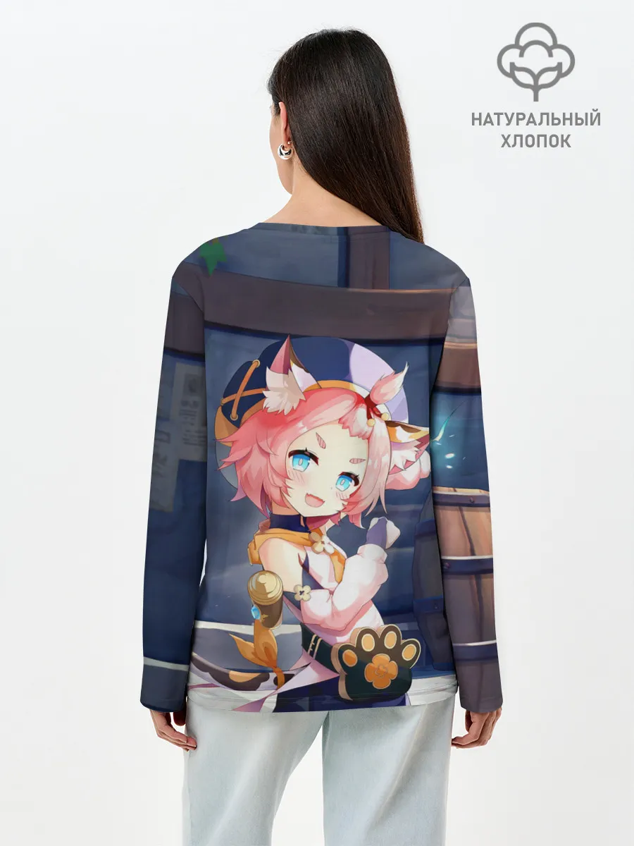 Лонгслив женский. Хлопок / GENSHIN IMPACT