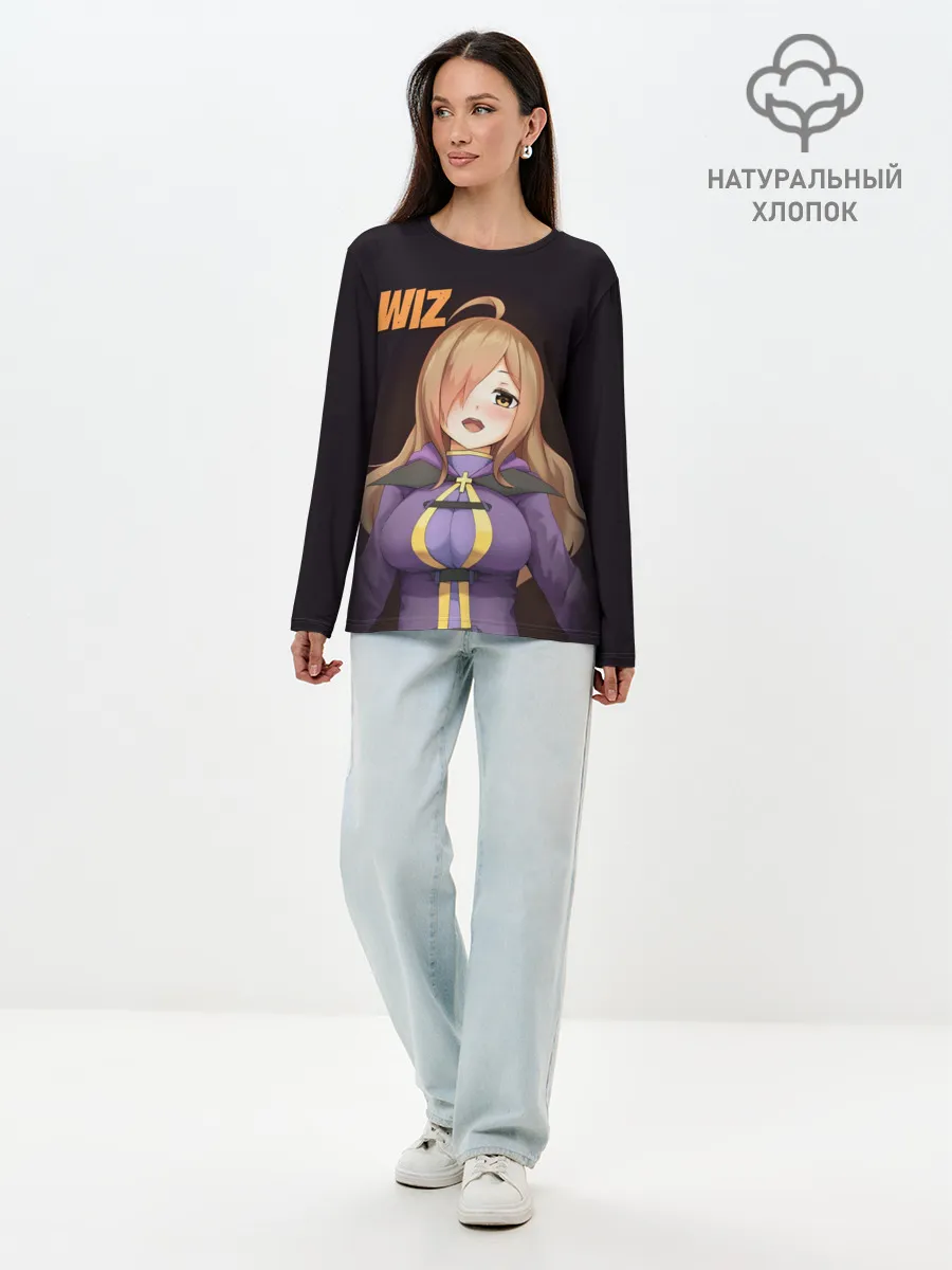 Лонгслив женский. Хлопок / Wiz