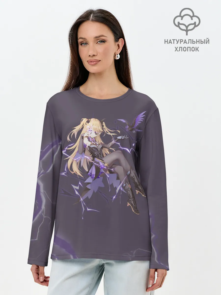 Лонгслив женский. Хлопок / Genshin Impact