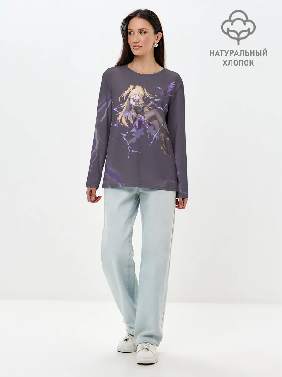 Лонгслив женский. Хлопок / Genshin Impact